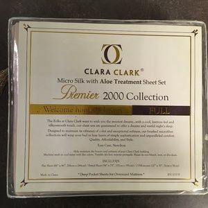BRAND NEW Clara Clark Premier 2000 Full  Sheet Set